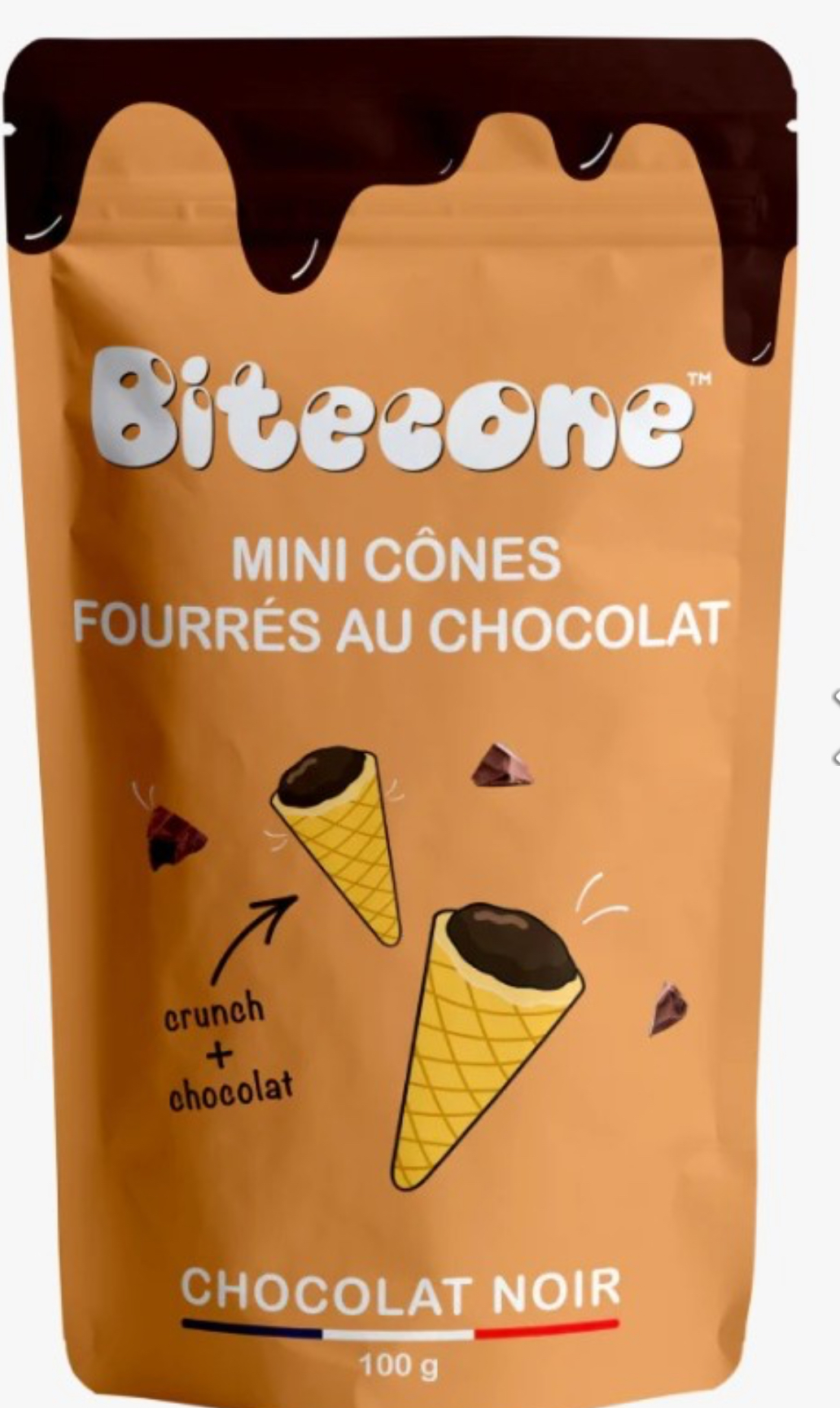 Mini cones dark chocolate